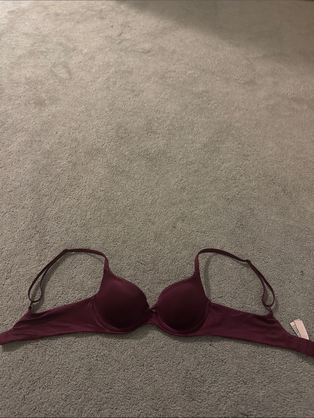Victoria's Secret Smooth Push-Up Bra in Wine
